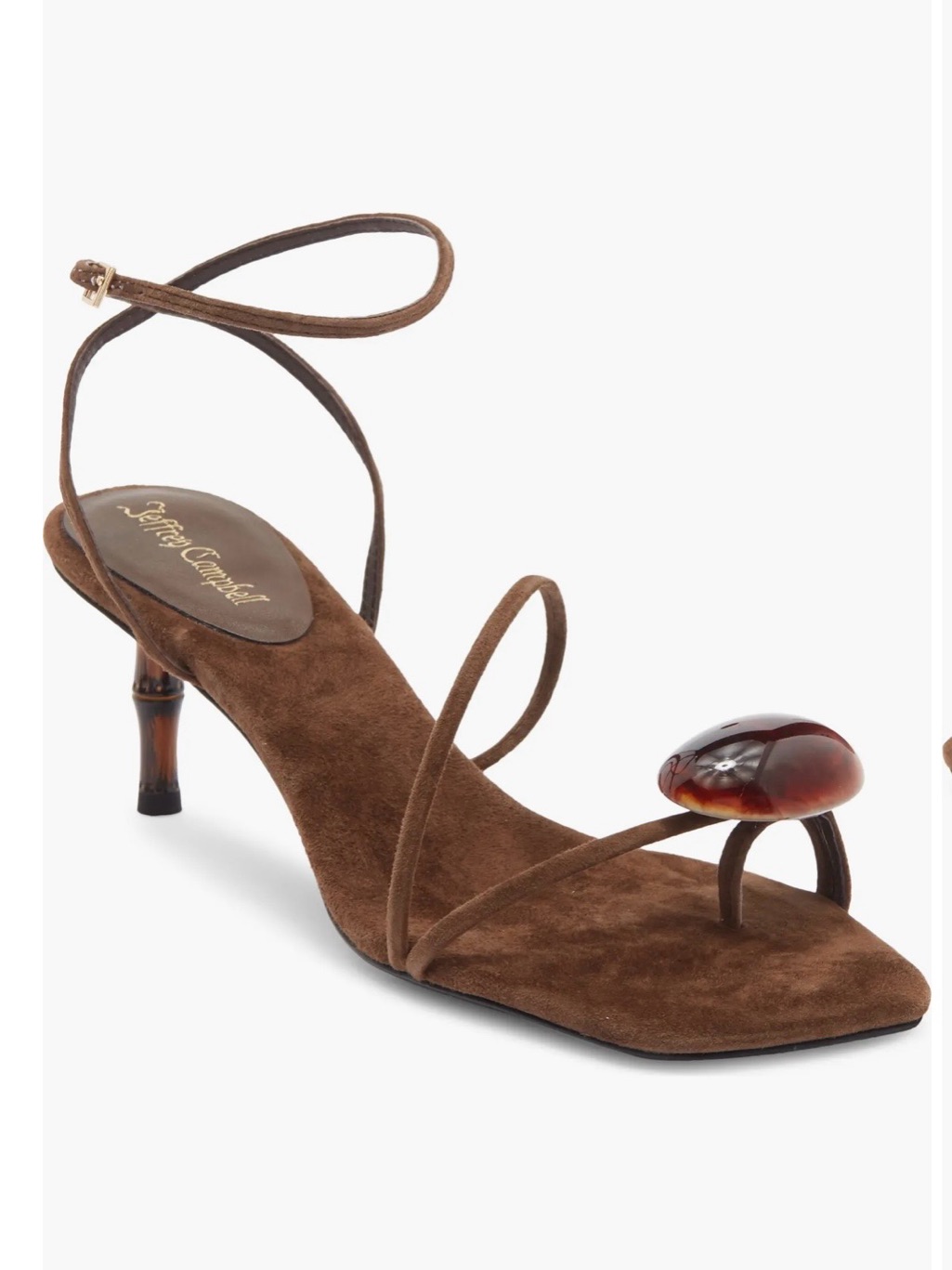 Jeffrey Campbell Carnelian Sandal In Espresso Suede -Worn Once!